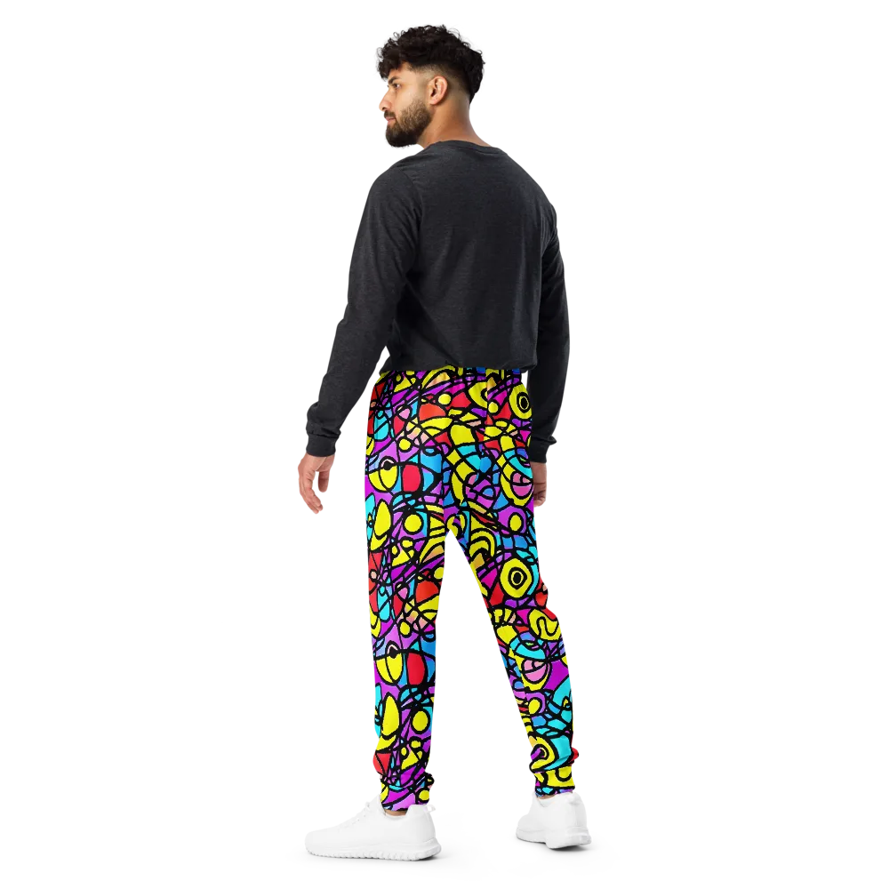 Radiant Chaos on Men's Joggers — Back