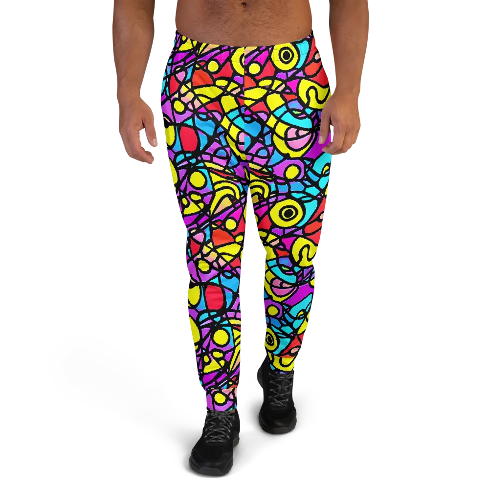 Radiant Chaos on Men's Joggers — Front
