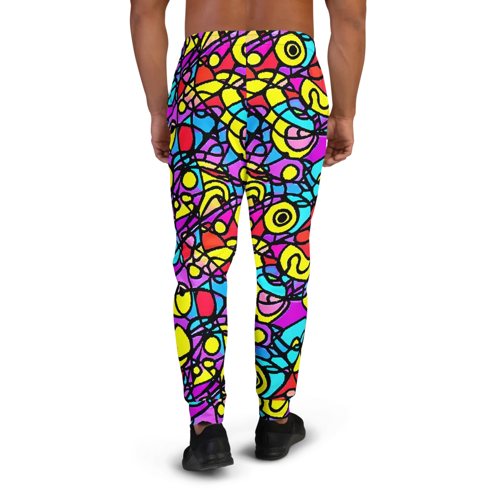 Radiant Chaos on Men's Joggers — Back