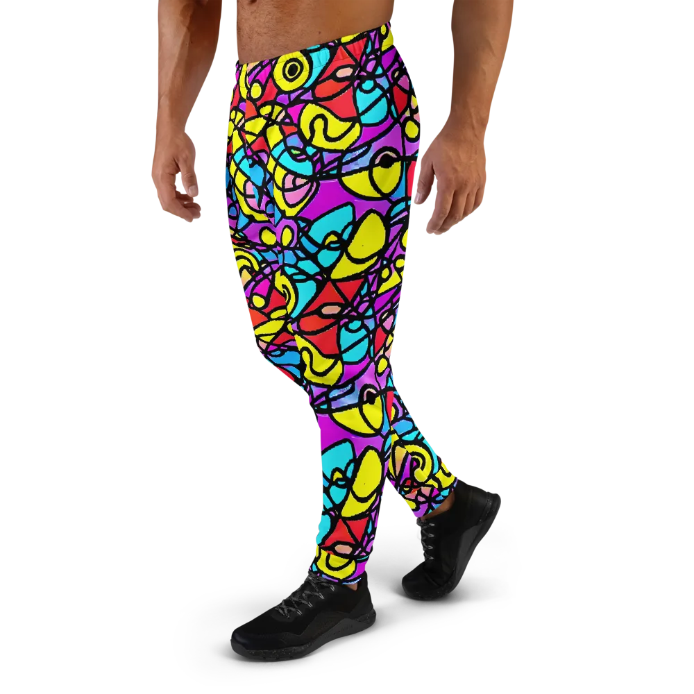 Radiant Chaos on Men's Joggers — Left