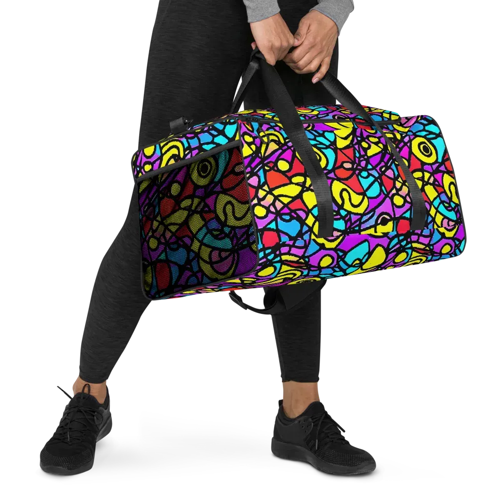 Radiant Chaos on Duffle Bag — Right Front