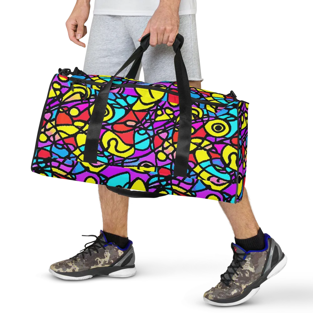Radiant Chaos on Duffle Bag — Front