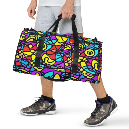 Radiant Chaos on a Duffle Bag