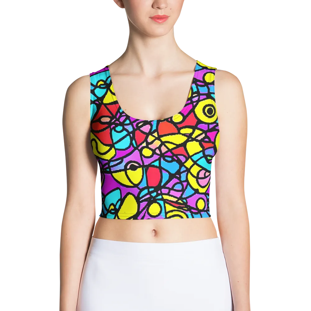 Radiant Chaos on Crop Top — Front