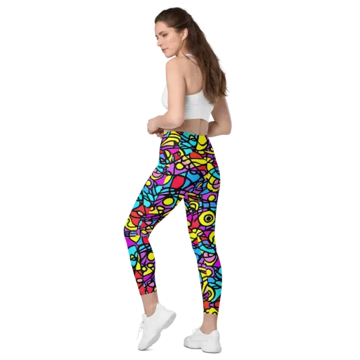 Radiant Chaos on a Leggings with Pockets