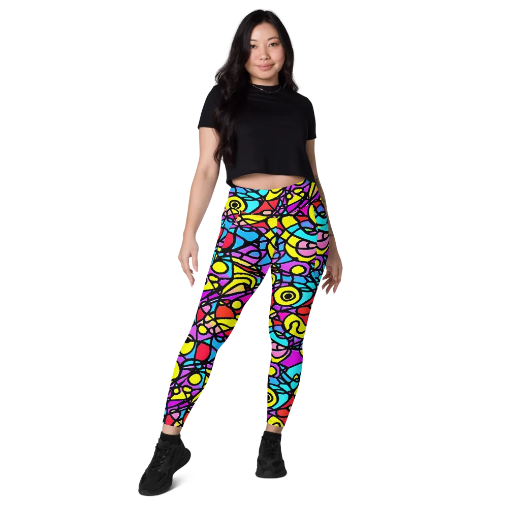 Radiant Chaos on Leggings with Pockets — Front