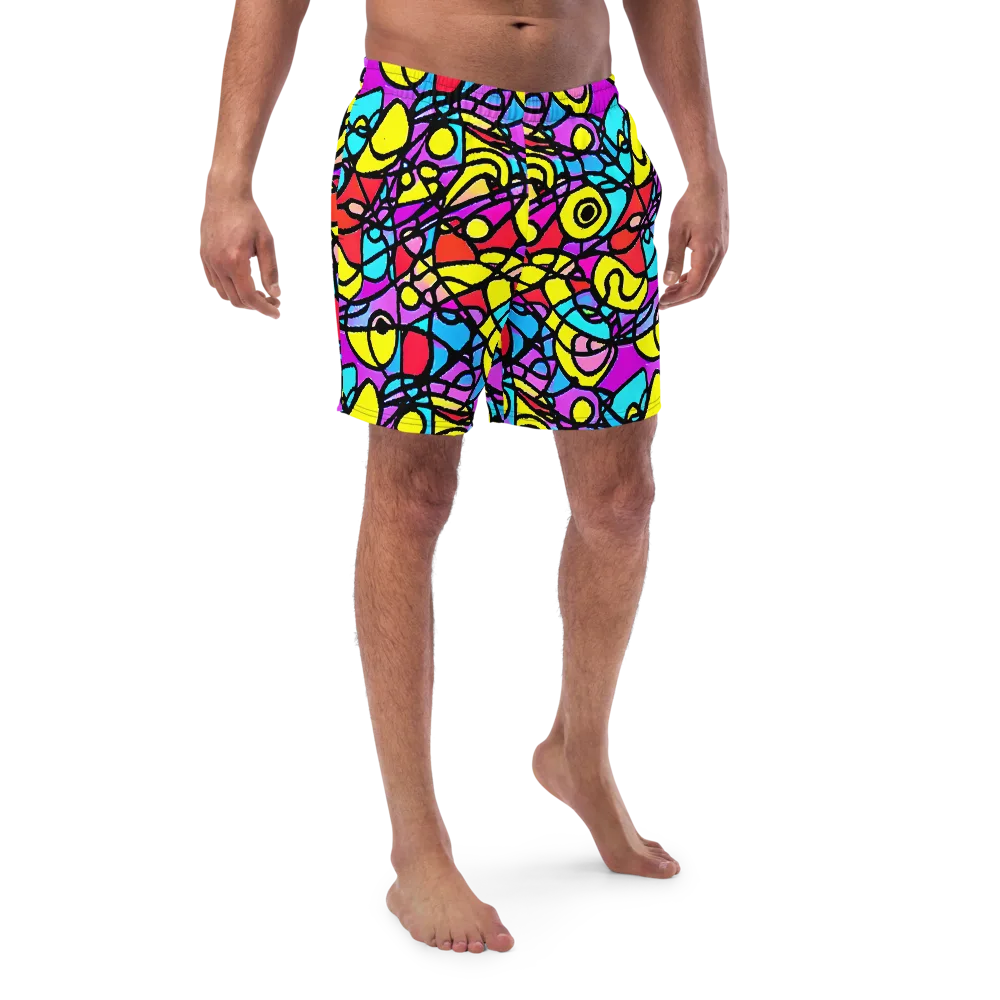 Radiant Chaos on Swim Trunks — Front