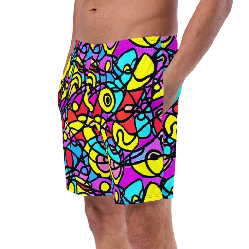 Radiant Chaos on a Swim Trunks