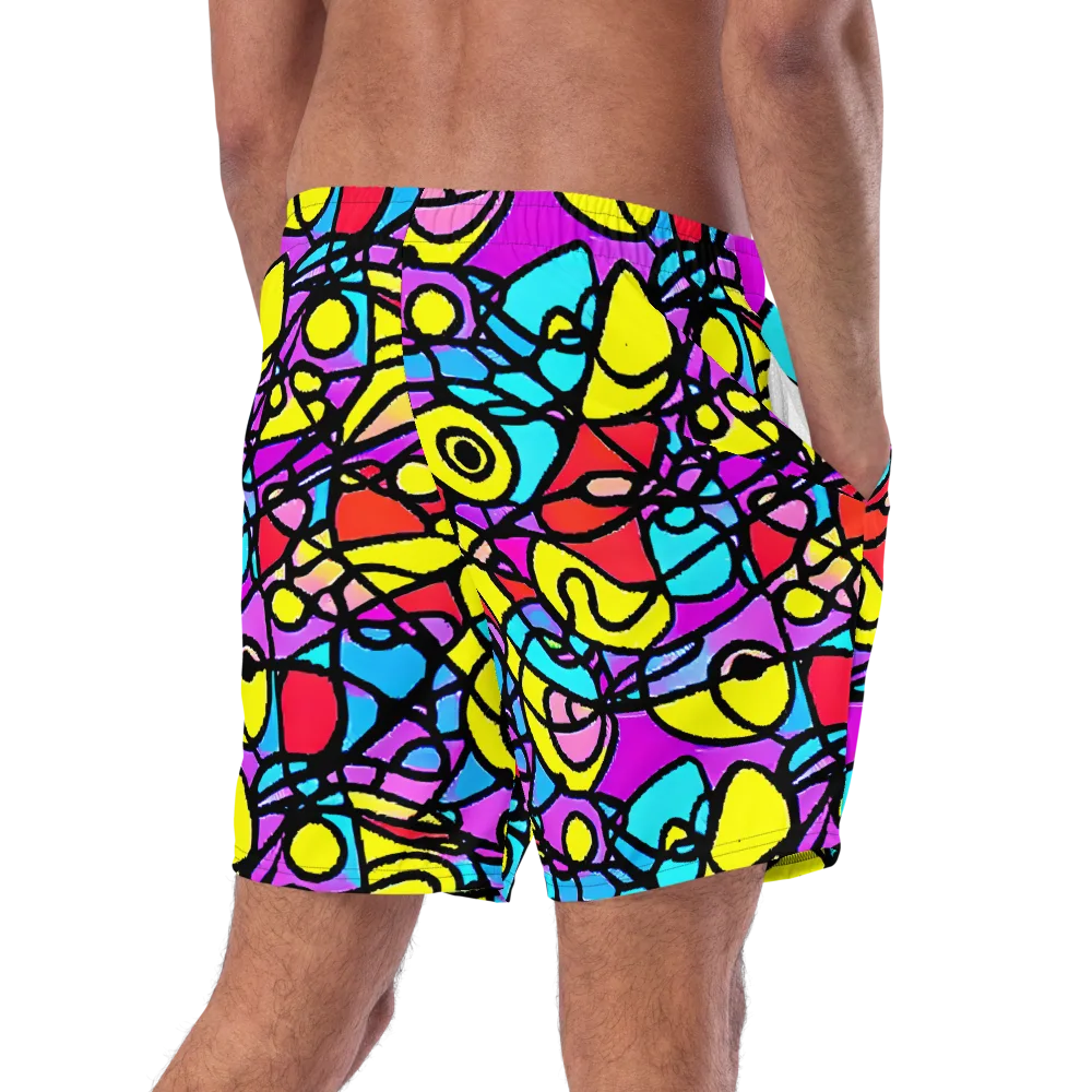 Radiant Chaos on Swim Trunks — Right Back