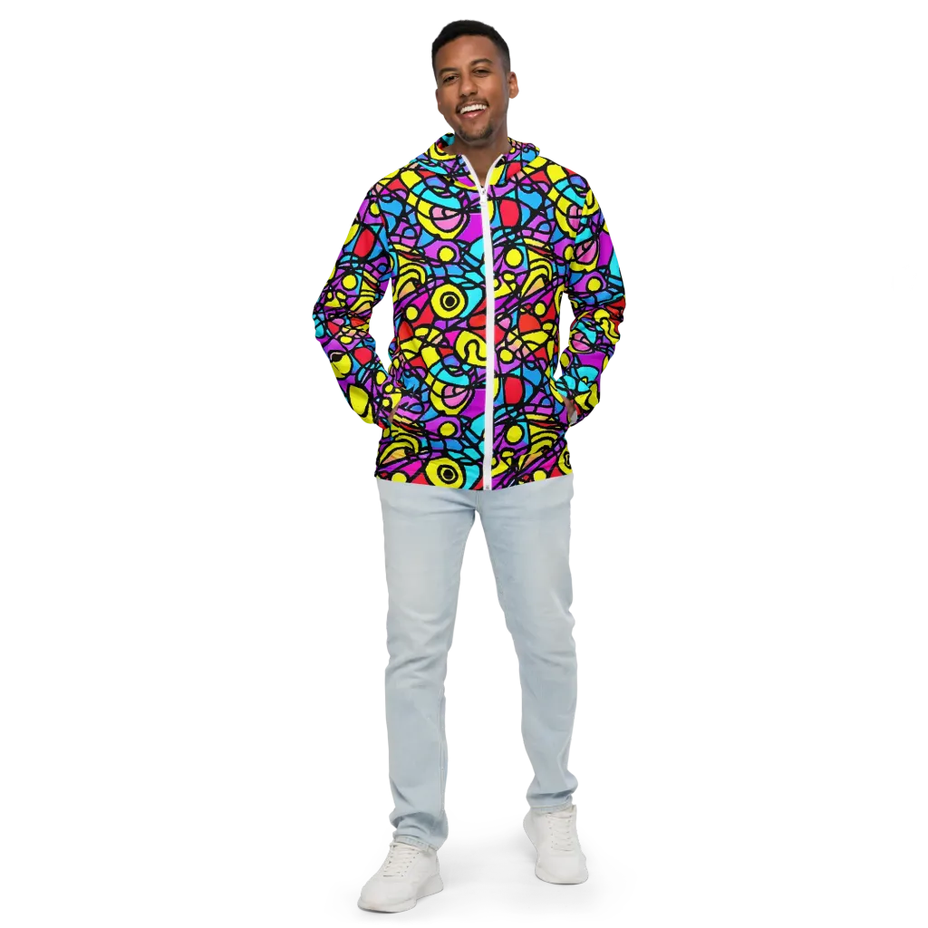 Radiant Chaos on Men's Windbreaker — Front
