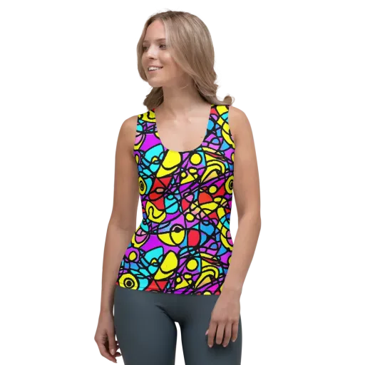 Radiant Chaos on a Women's Tank Top