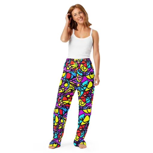 Radiant Chaos on a Women's Pajama Pants