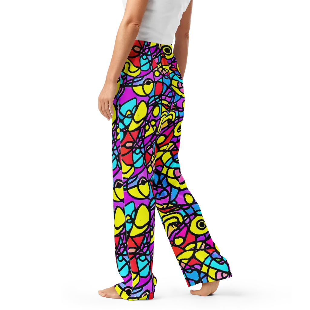 Radiant Chaos on Women's Pajama Pants — Left