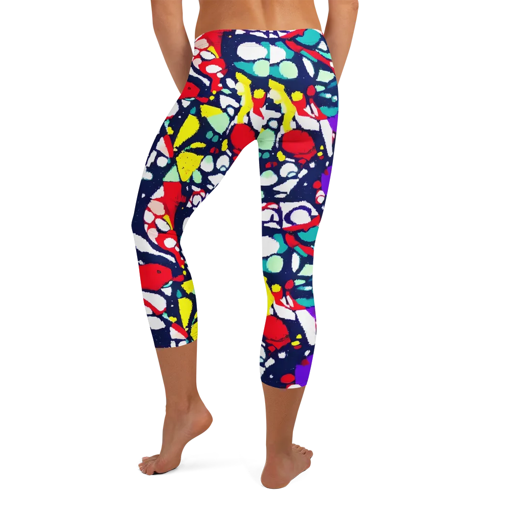 Prism Rumble on Capri Leggings — Back