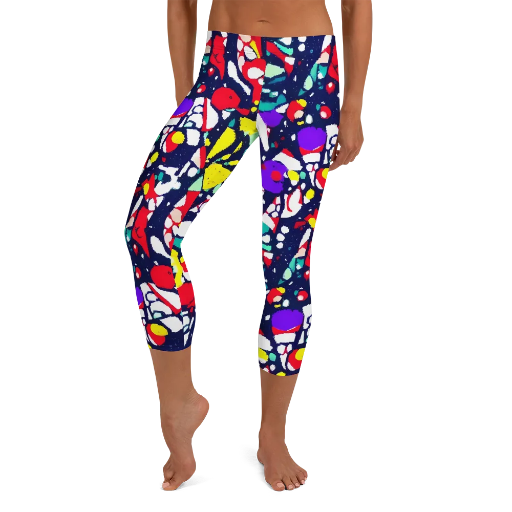 Prism Rumble on Capri Leggings — Front