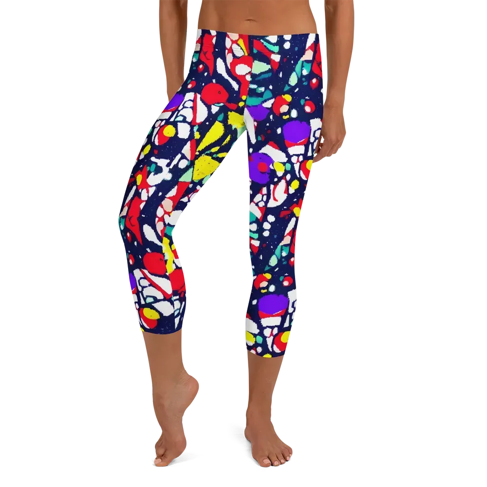 Prism Rumble on Capri Leggings — Front