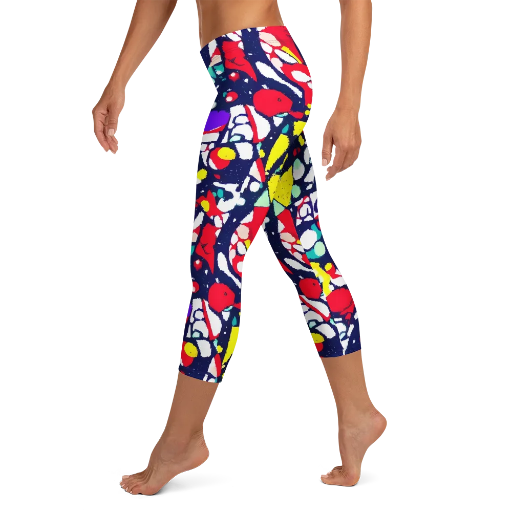Prism Rumble on Capri Leggings — Left