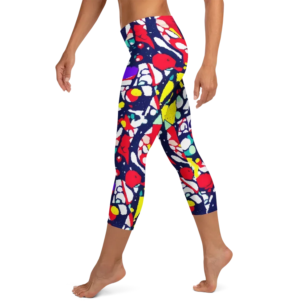 Prism Rumble on Capri Leggings — Left