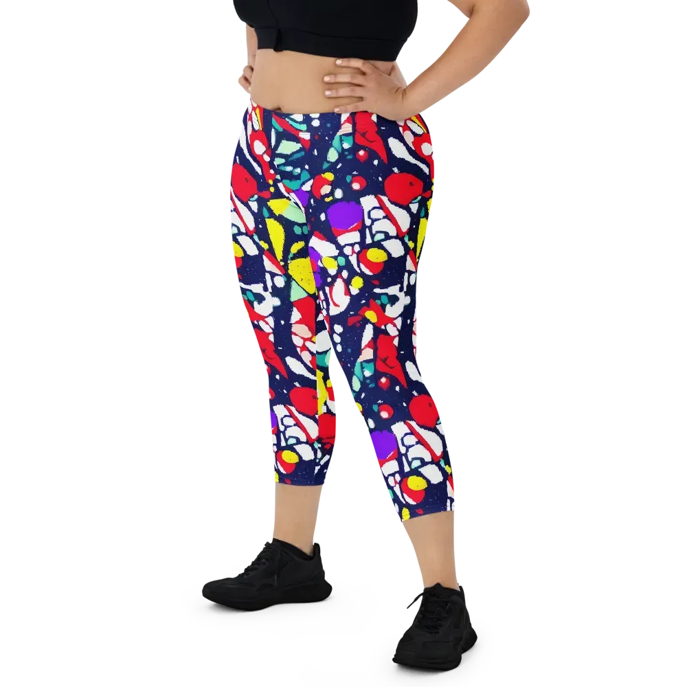 Prism Rumble on Capri Leggings — Front