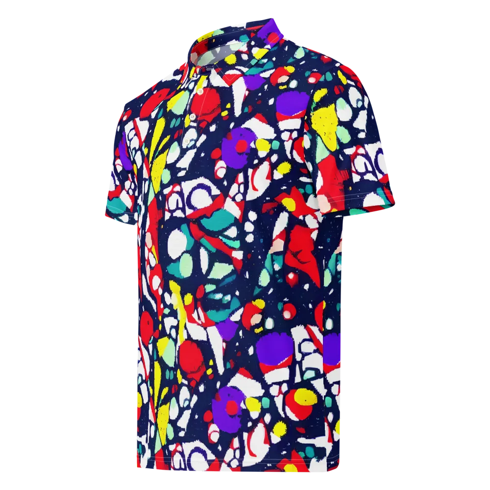 Prism Rumble on Men's Slim Fit Polo Shirt — Left Front