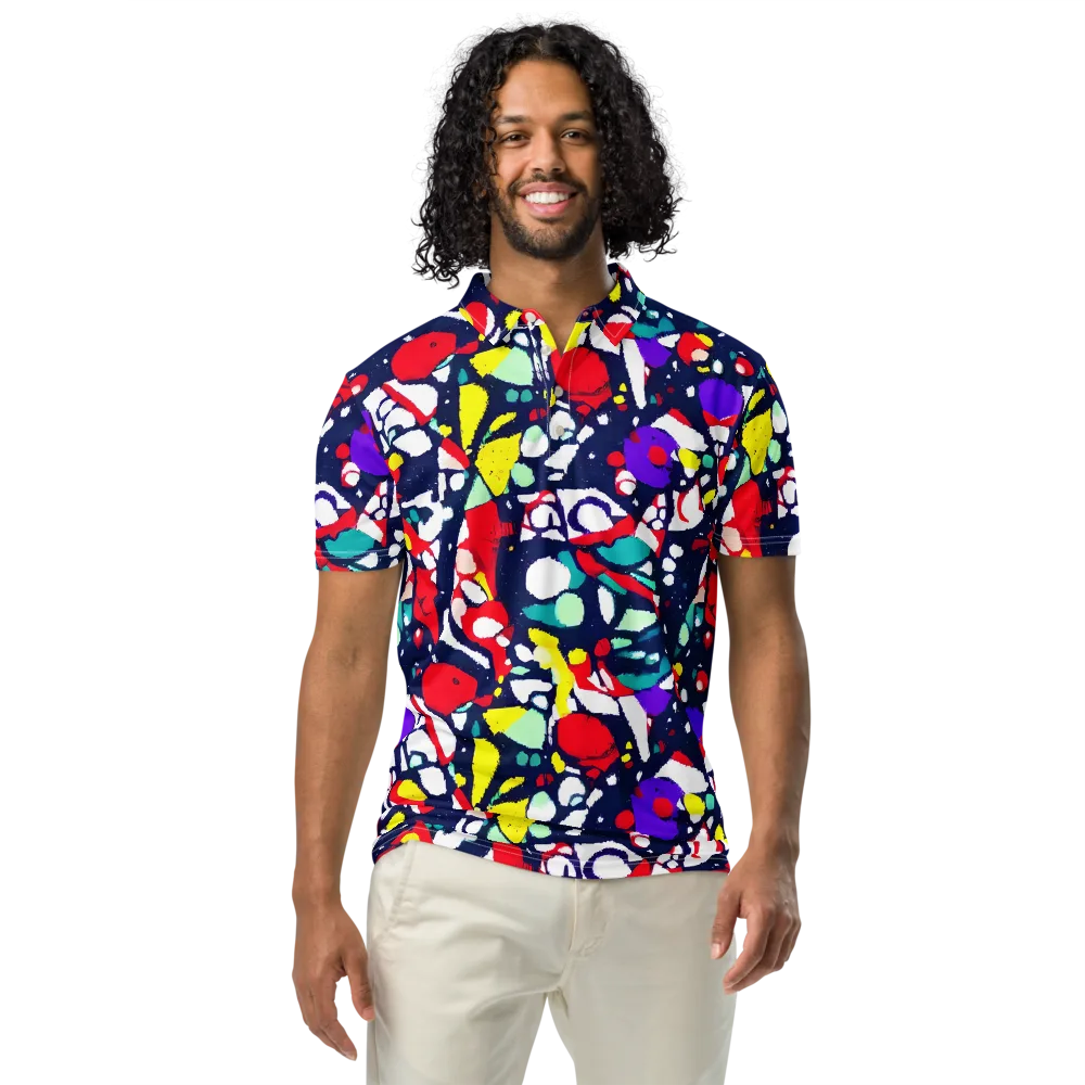 Prism Rumble on Men's Slim Fit Polo Shirt — Front