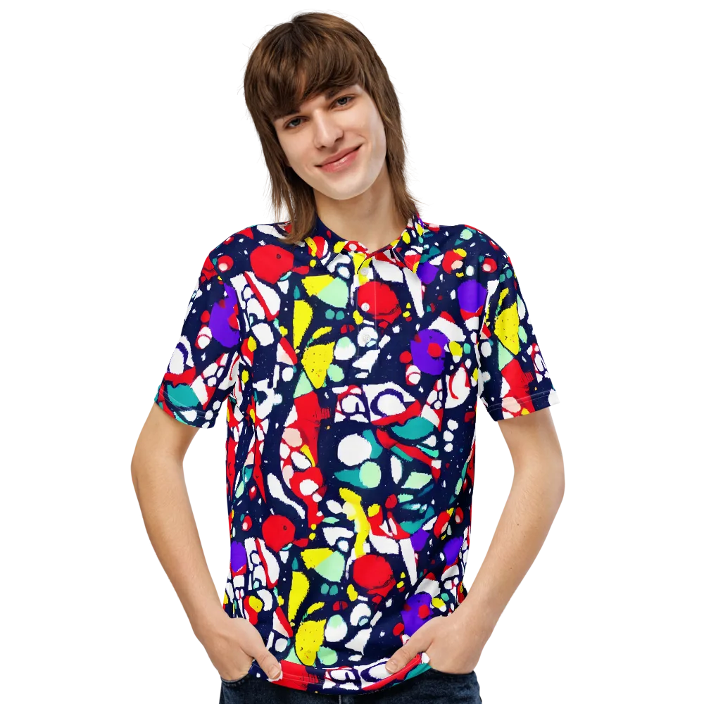 Prism Rumble on Men's Slim Fit Polo Shirt — Front