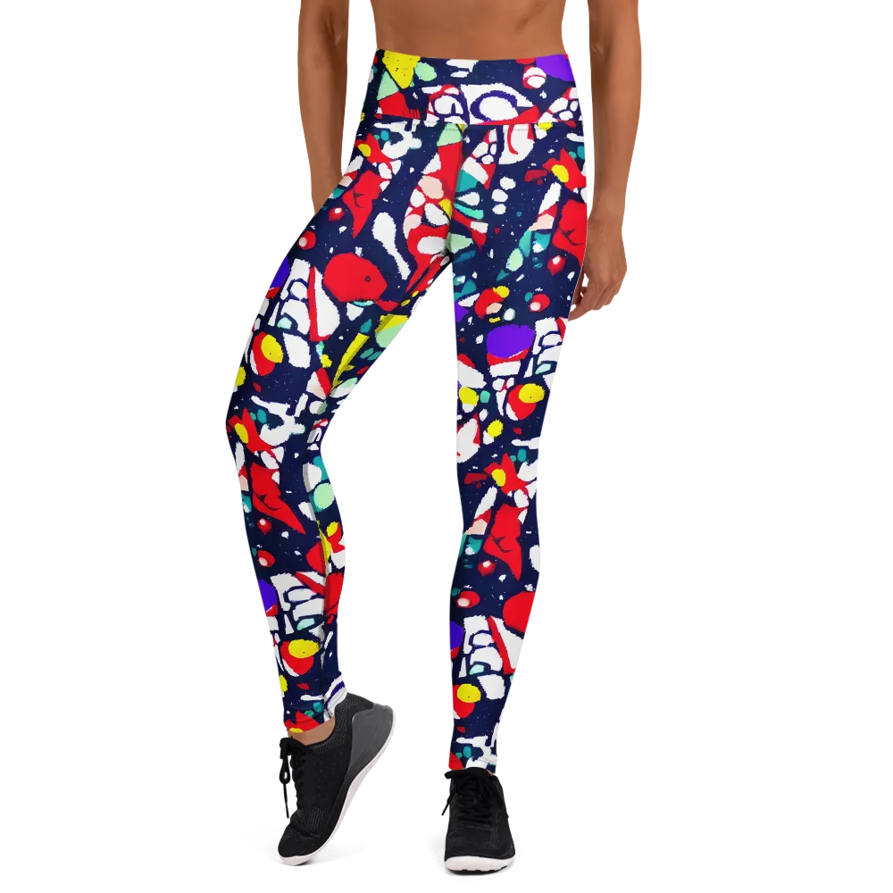Prism Rumble on Yoga Leggings — Front