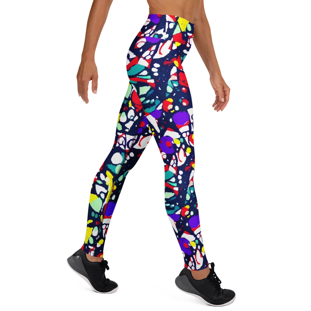 Prism Rumble on Yoga Leggings — Right