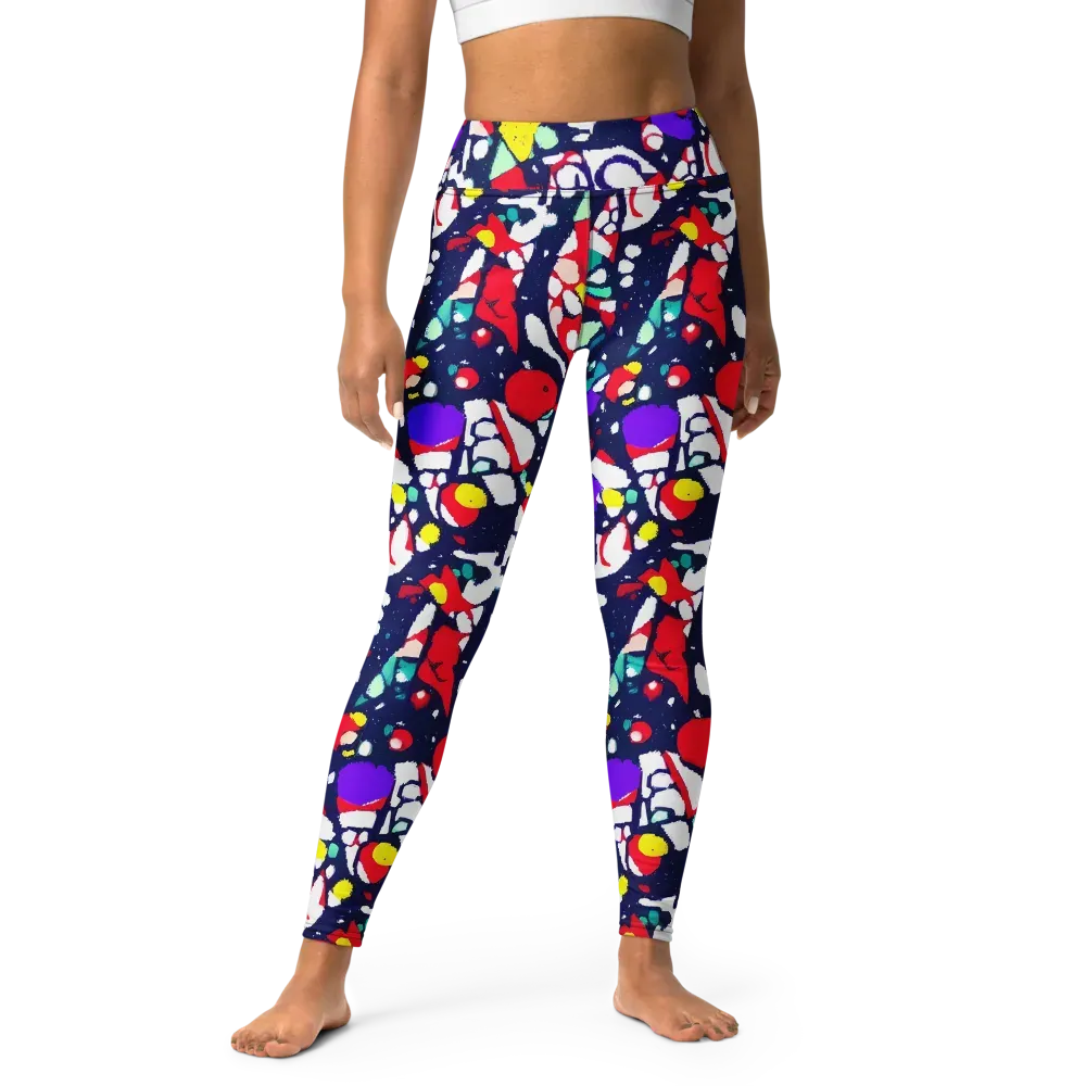 Prism Rumble on Yoga Leggings — Front