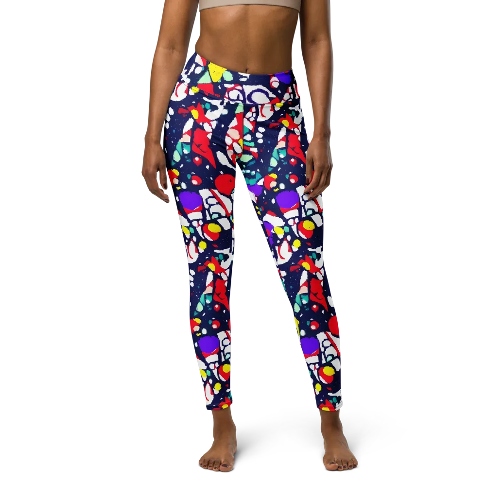 Prism Rumble on Yoga Leggings — Front