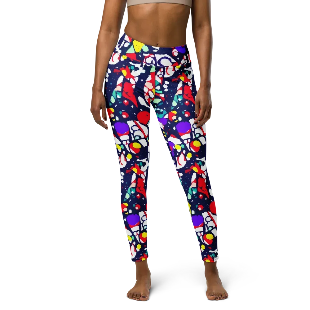 Prism Rumble on Yoga Leggings — Front