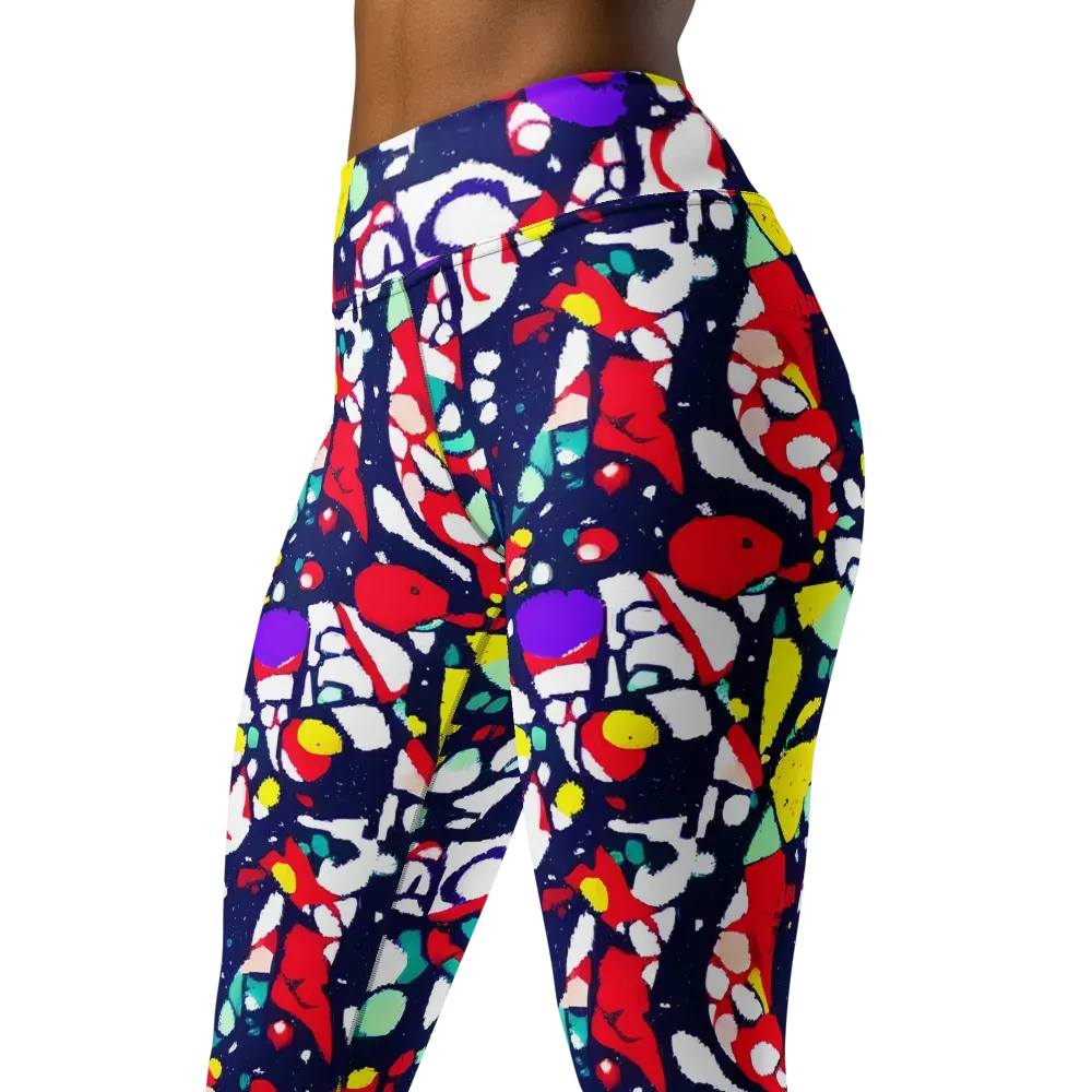 Prism Rumble on Yoga Leggings — Left Front