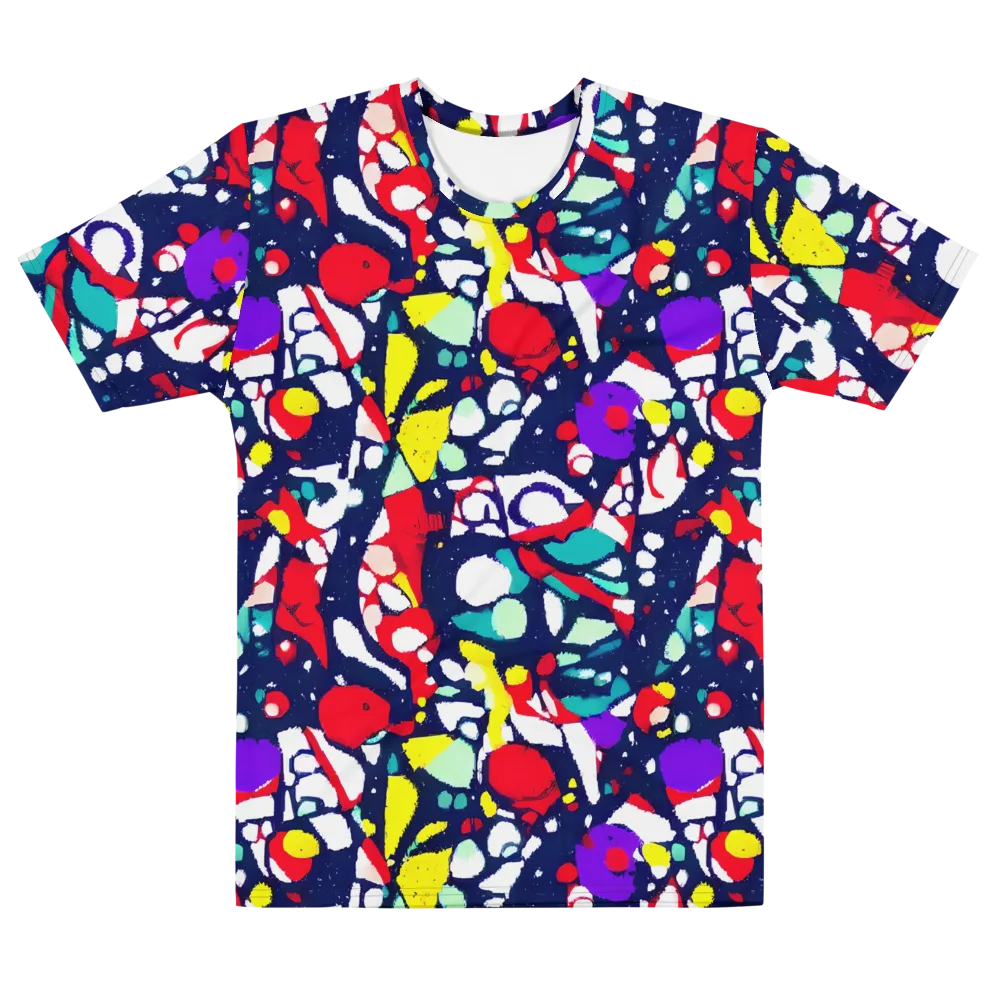 Prism Rumble on Men's Cotton Crew Neck T-Shirt — Front