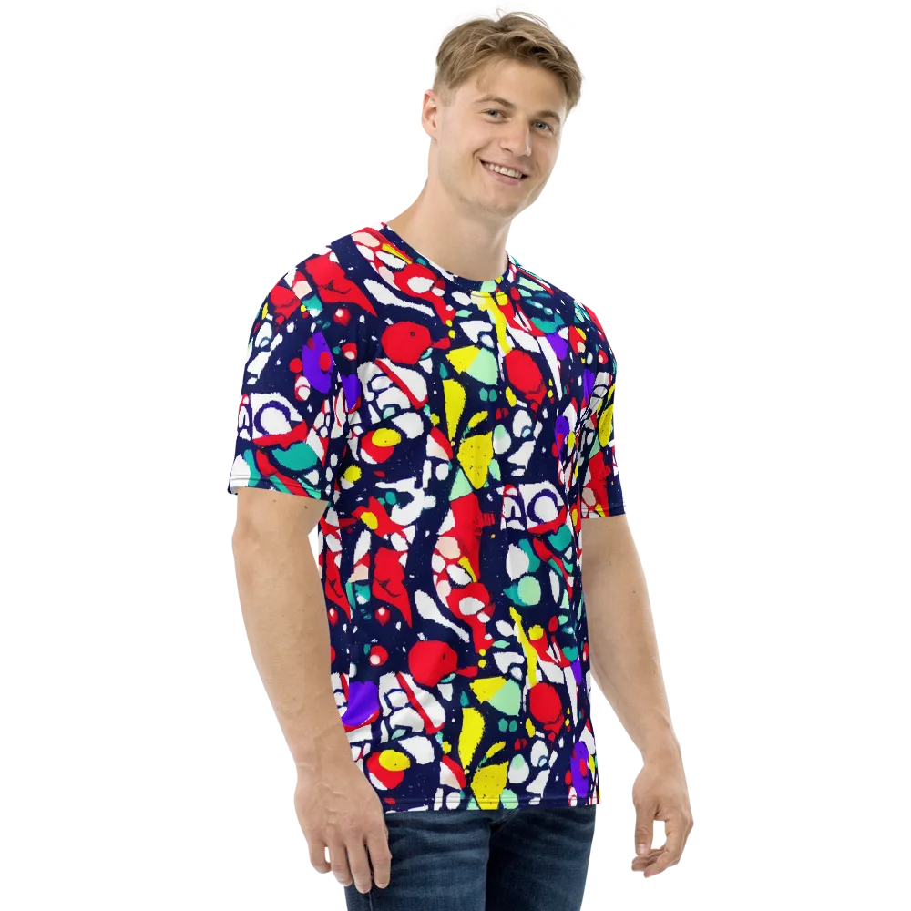 Prism Rumble on Men's Crew Neck T-Shirt — Right