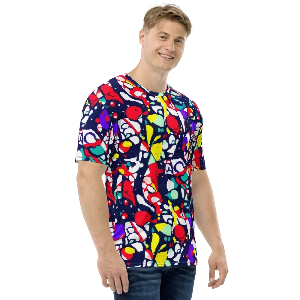 Prism Rumble on Men's Crew Neck T-Shirt — Right