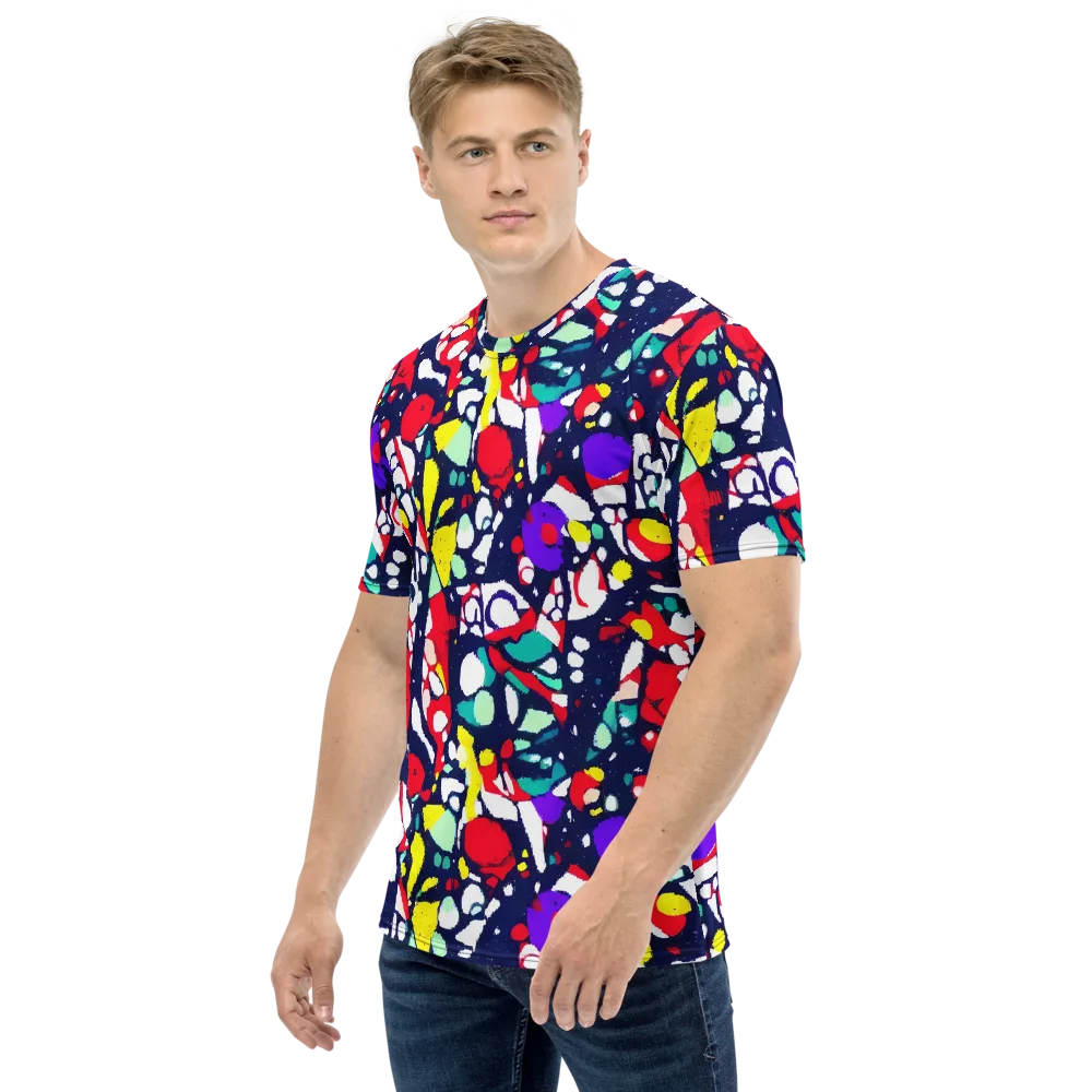 Prism Rumble on Men's Crew Neck T-Shirt — Left