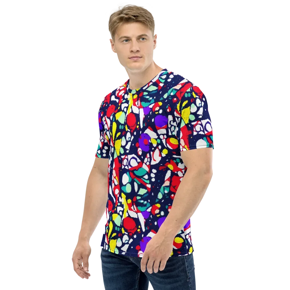 Prism Rumble on Men's Crew Neck T-Shirt — Left