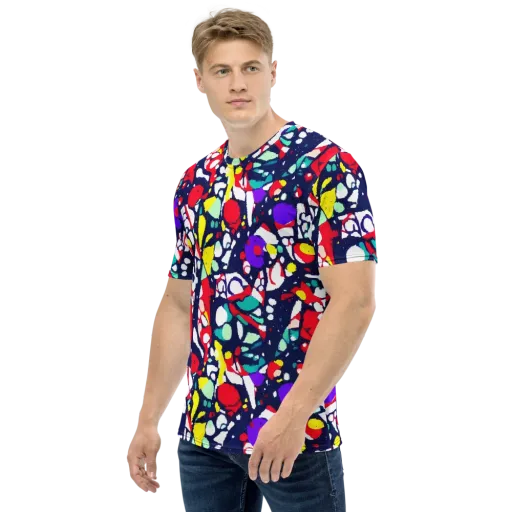 Prism Rumble on a Men's Crew Neck T-Shirt
