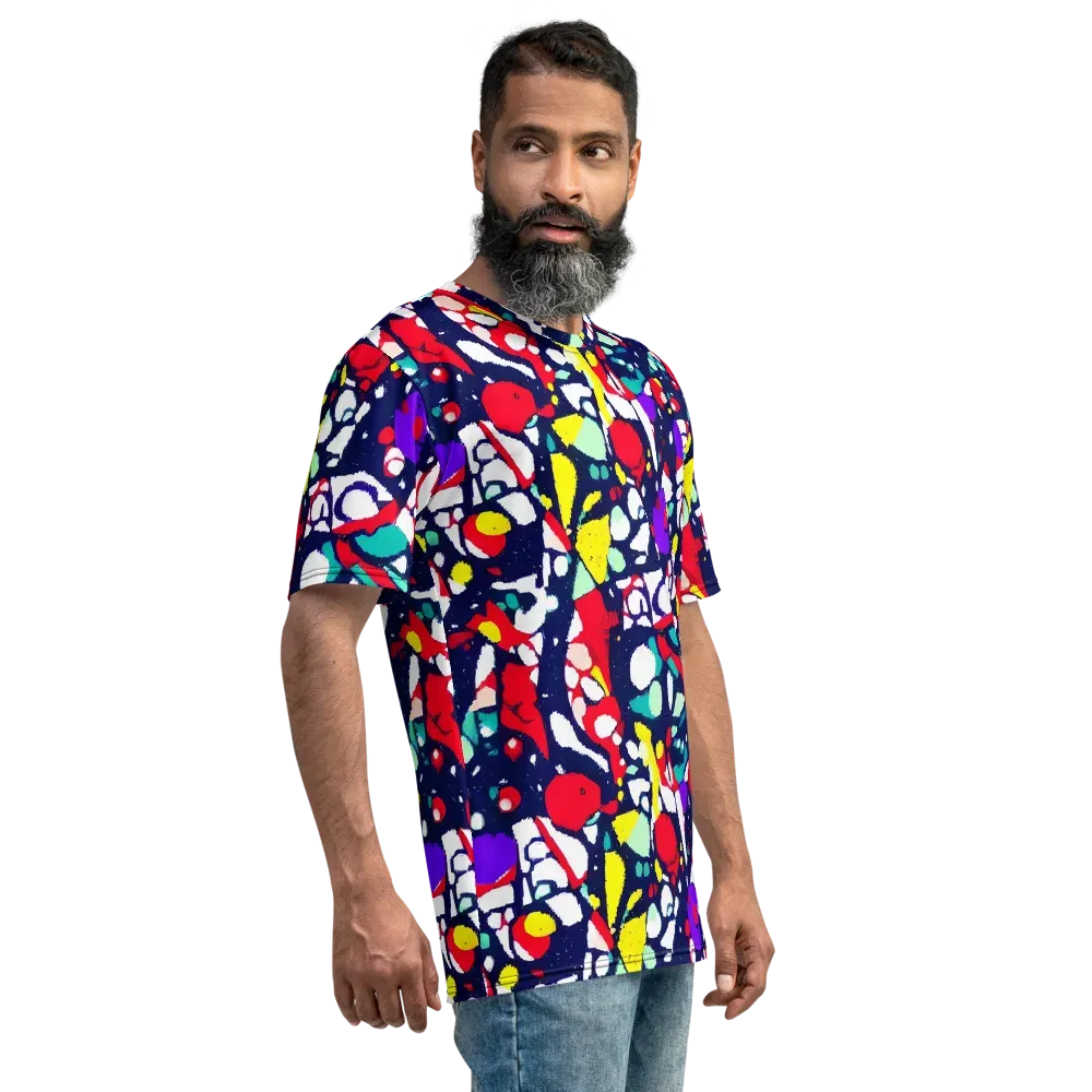 Prism Rumble on Men's Crew Neck T-Shirt — Right