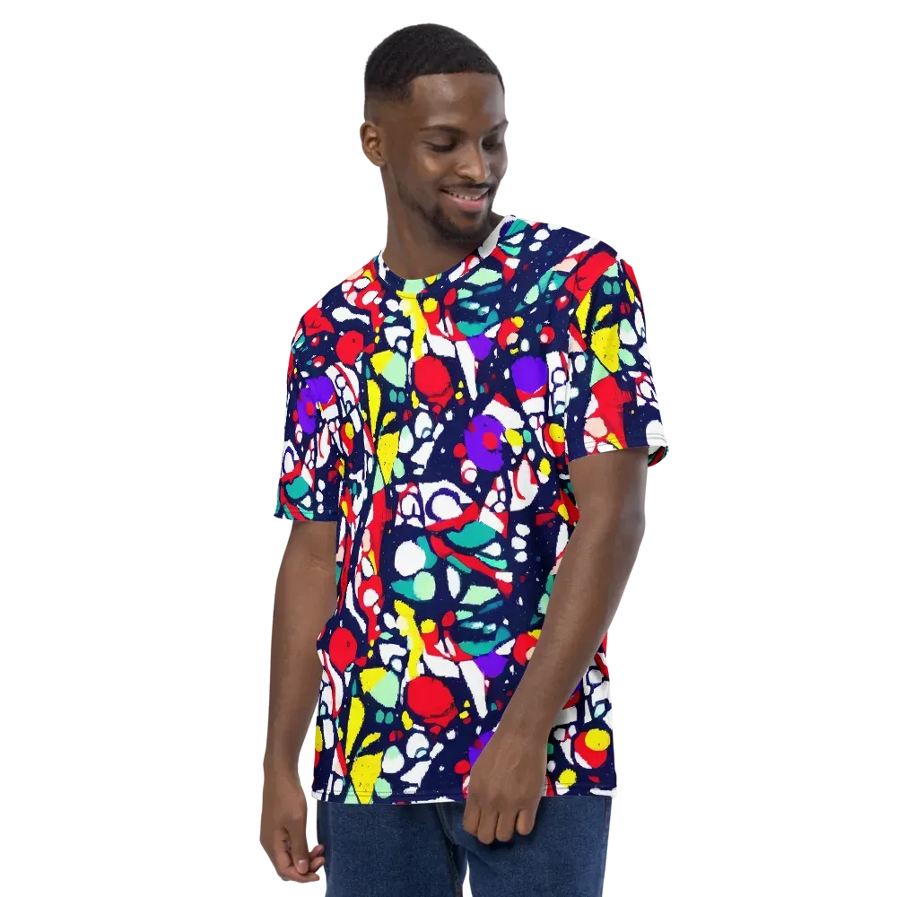 Prism Rumble on Men's Crew Neck T-Shirt — Left