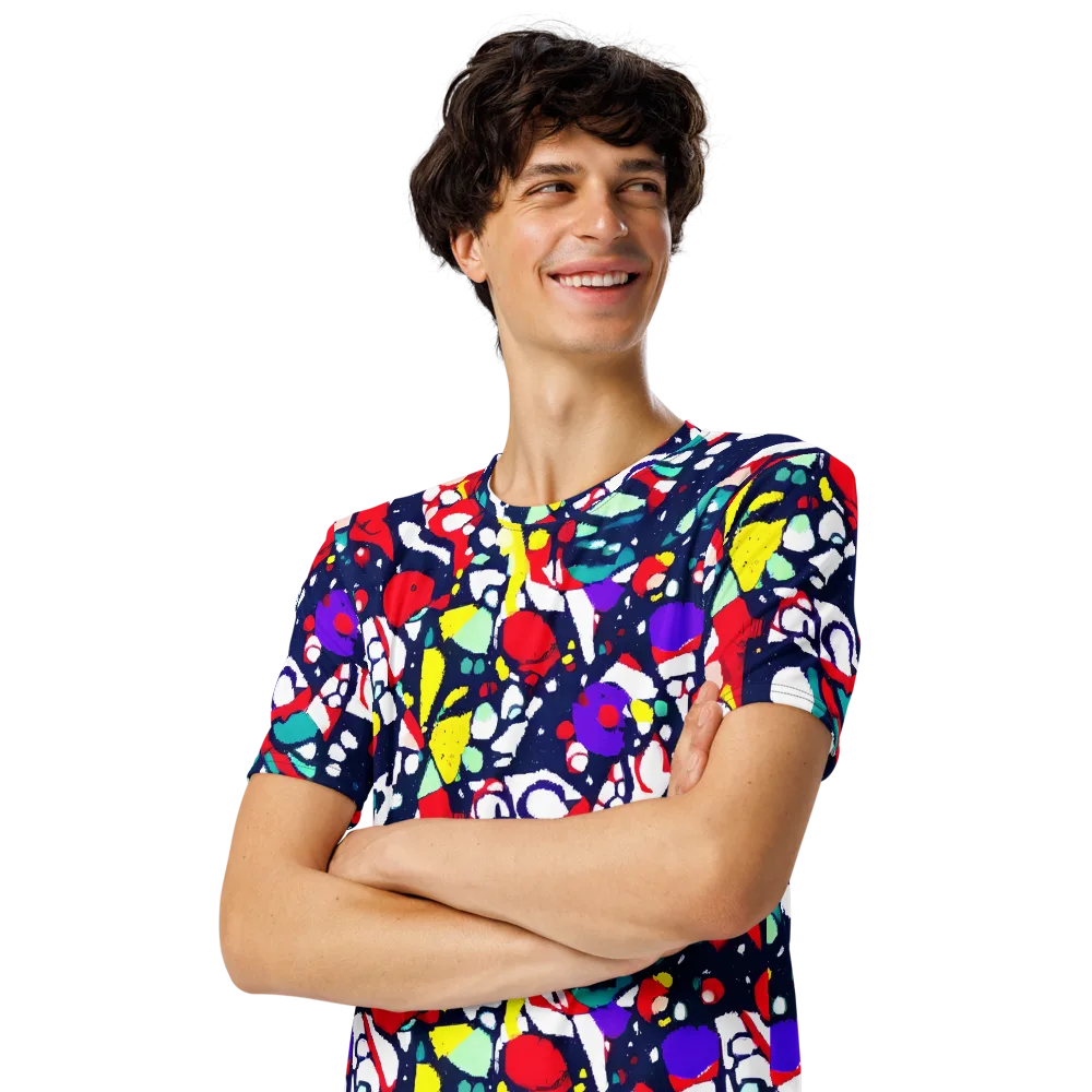 Prism Rumble on Men's Crew Neck T-Shirt — Left Front