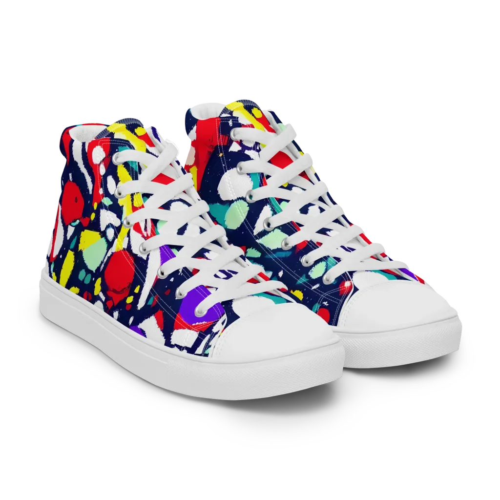 Prism Rumble on Men's High Top Canvas Shoes — Right Front