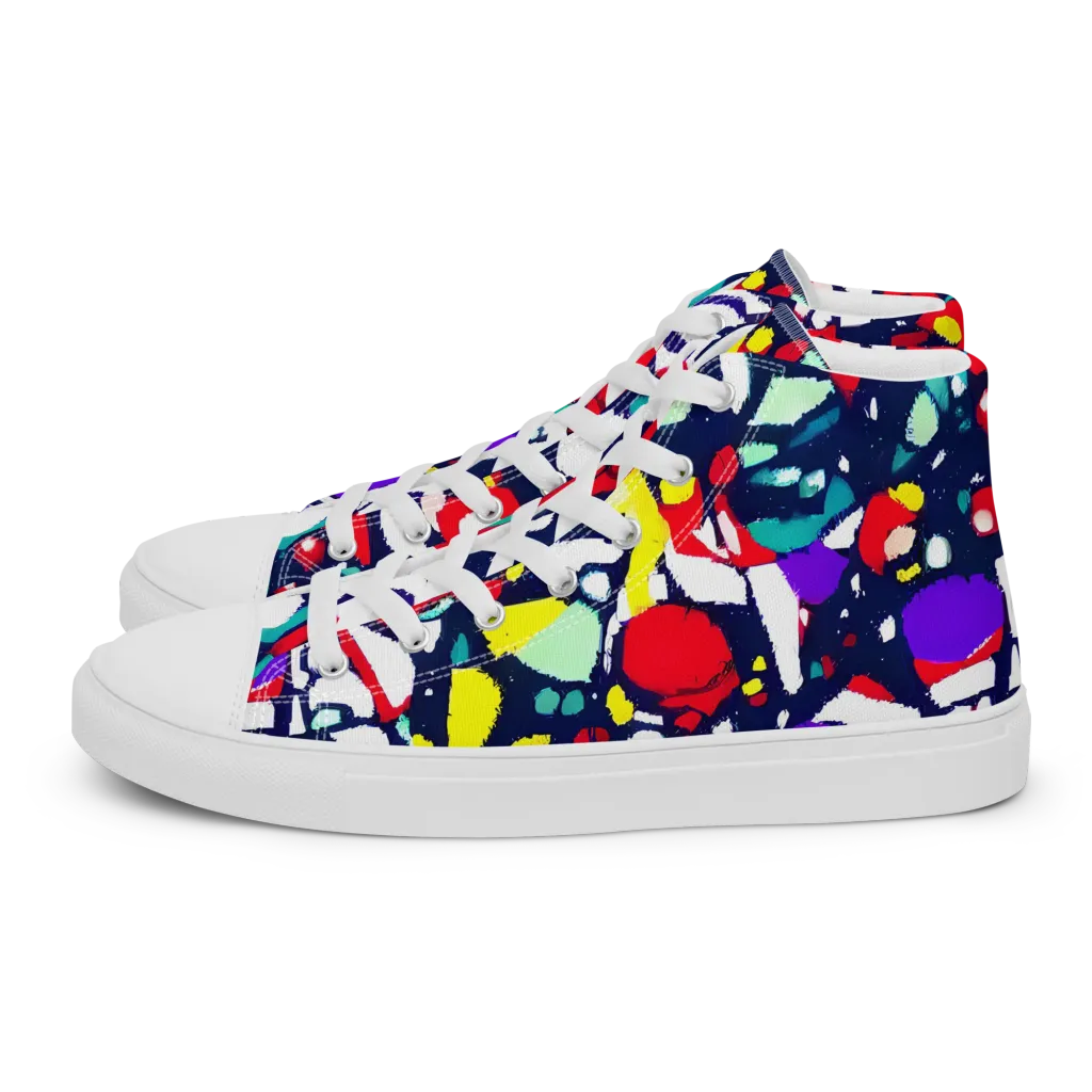 Prism Rumble on Men's High Top Canvas Shoes — Left