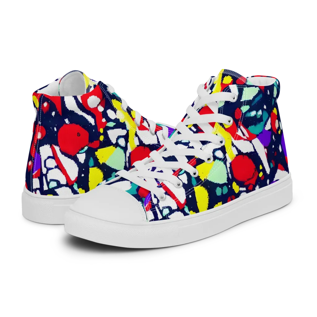 Prism Rumble on Men's High Top Canvas Shoes — Left