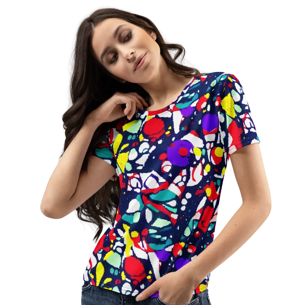 Prism Rumble on Women's Crew Neck T-Shirt — Left Front