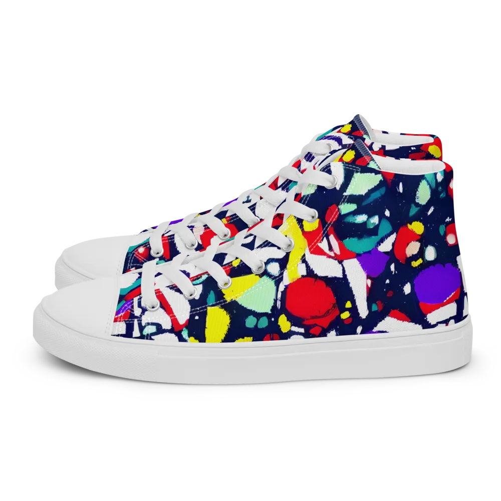 Prism Rumble on Women's High Top Canvas Shoes — Left