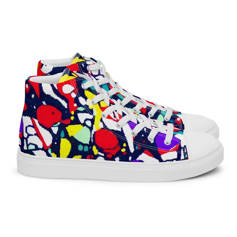 Prism Rumble on Women's High Top Canvas Shoes — Right