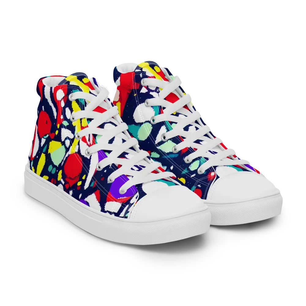 Prism Rumble on Women's High Top Canvas Shoes — Right Front