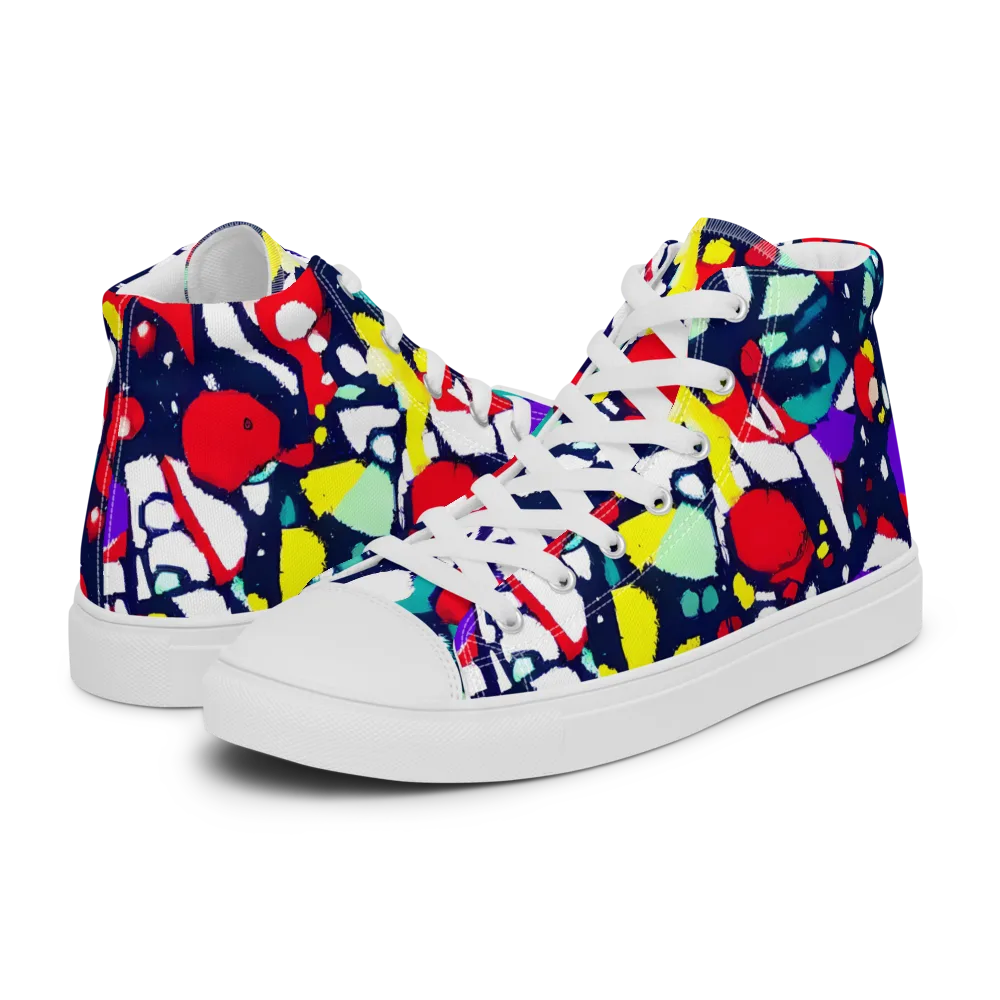 Prism Rumble on Women's High Top Canvas Shoes — Left