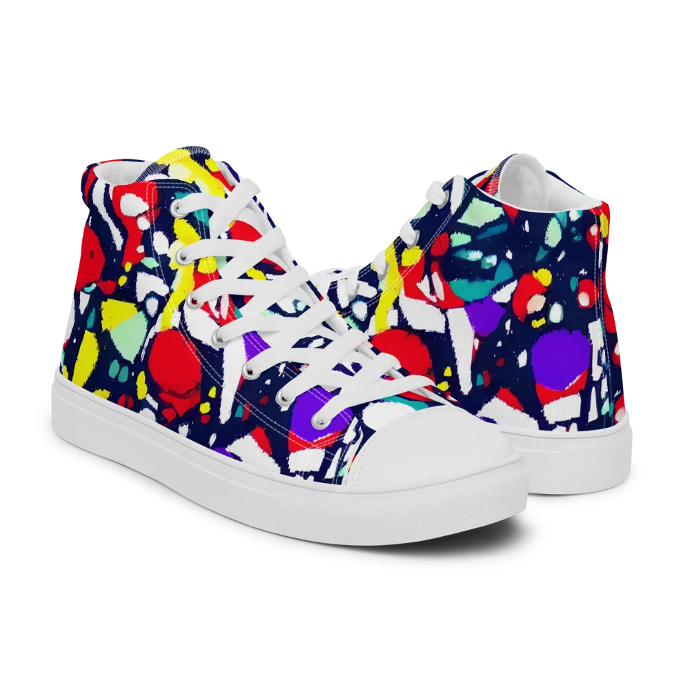 Prism Rumble on Women's High Top Canvas Shoes — Right
